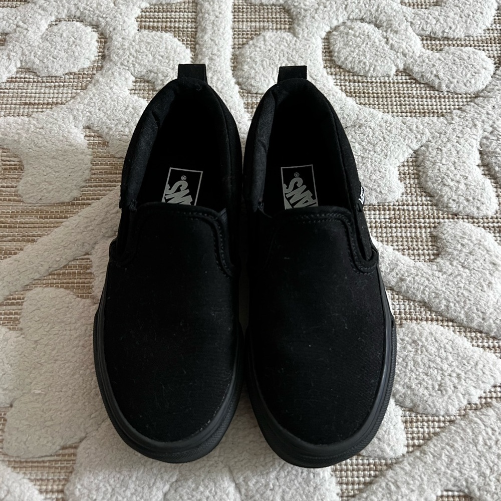Vans Classic Black Slip-Ons Size 12 Boys